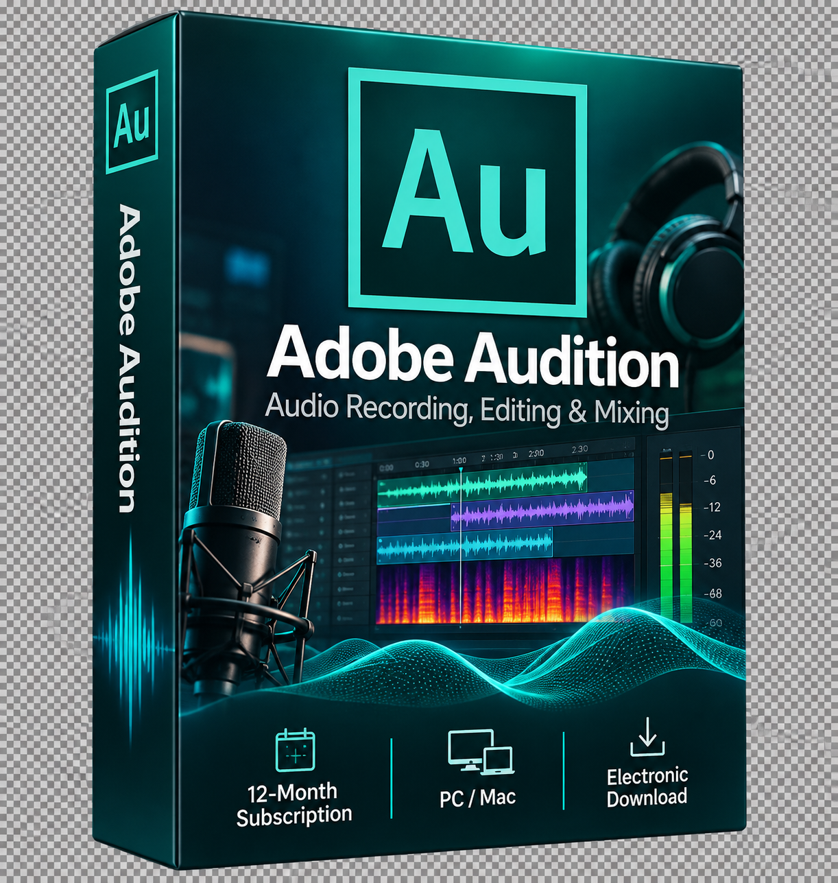 Adobe Audition | Audio Recording, Editing and Mixing Software | 12-Month Subscription | PC/Mac | Electronic Download